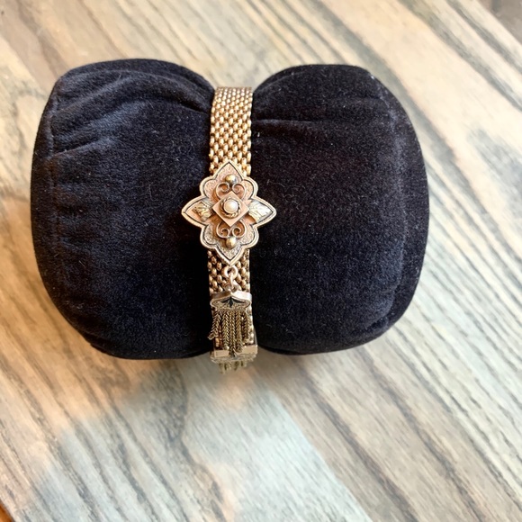 Sold!!!!! Victorian 14K Slide Bracelet with Seed Pearl c1880 - Picture 3 of 8